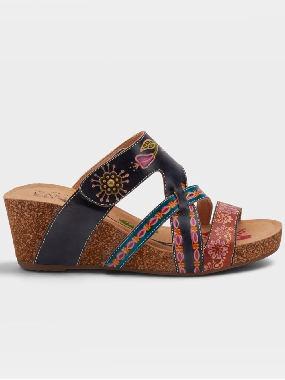 L’artiste by Spring Step Swan Platform Wedge  Sandals Women’s Size 42